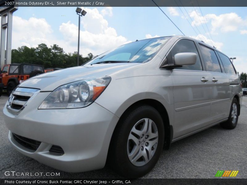 Silver Pearl Metallic / Gray 2007 Honda Odyssey EX-L