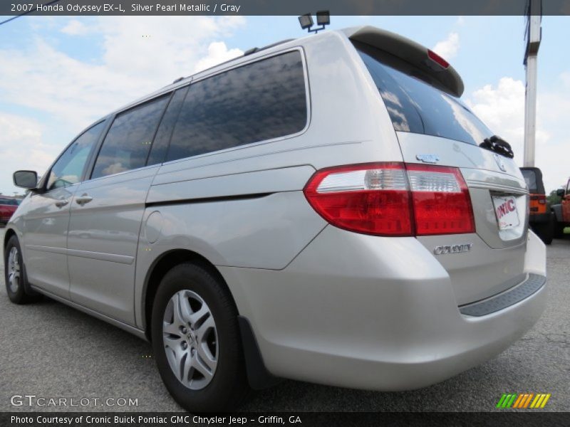 Silver Pearl Metallic / Gray 2007 Honda Odyssey EX-L