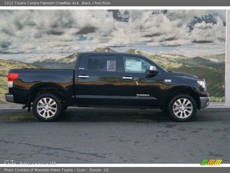 Black / Red Rock 2012 Toyota Tundra Platinum CrewMax 4x4