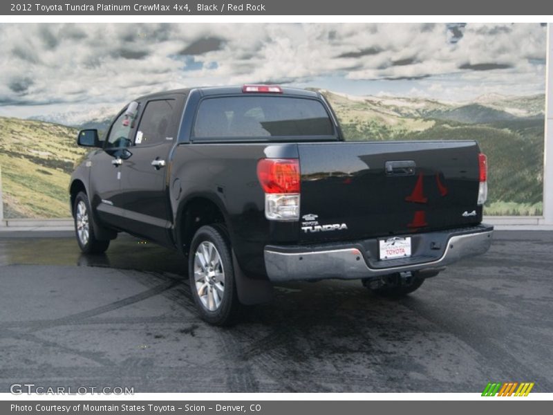 Black / Red Rock 2012 Toyota Tundra Platinum CrewMax 4x4