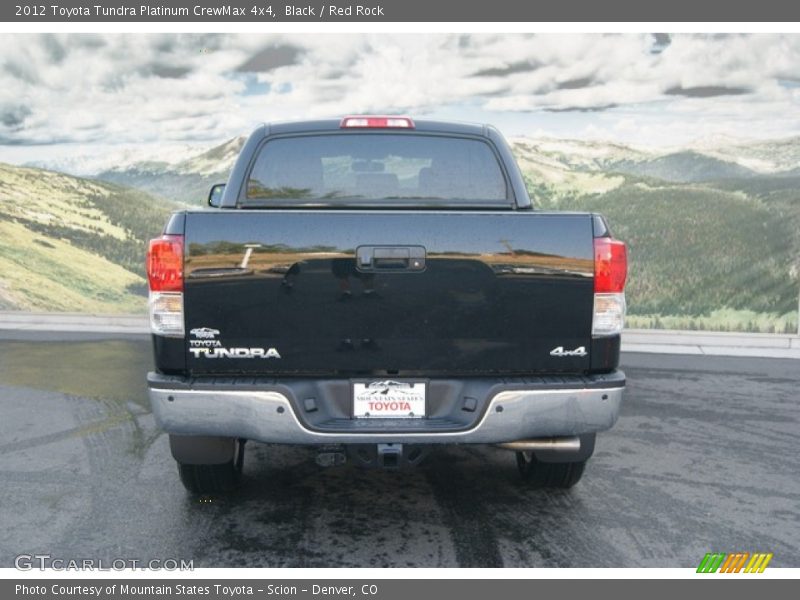 Black / Red Rock 2012 Toyota Tundra Platinum CrewMax 4x4