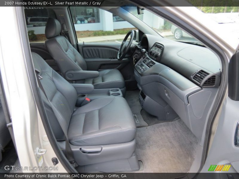 Silver Pearl Metallic / Gray 2007 Honda Odyssey EX-L