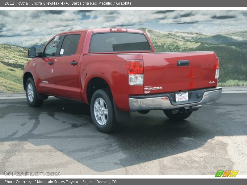 Barcelona Red Metallic / Graphite 2012 Toyota Tundra CrewMax 4x4