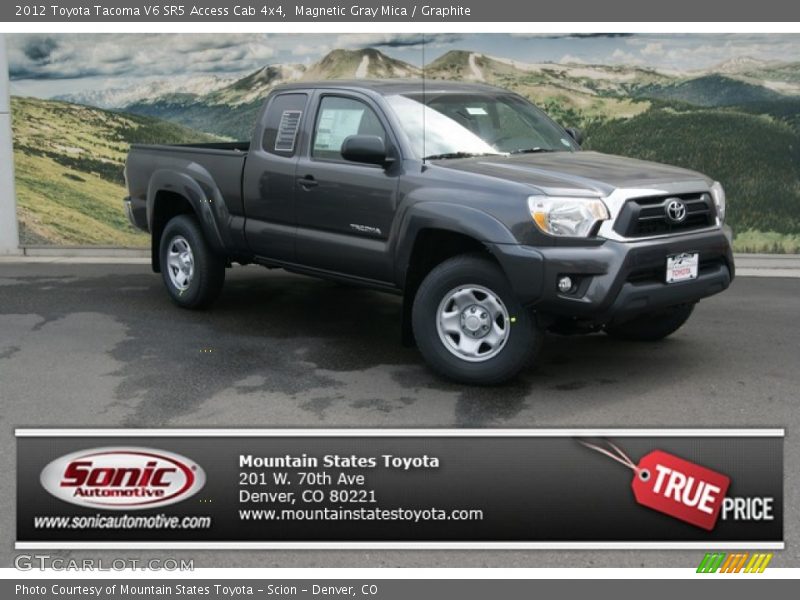 Magnetic Gray Mica / Graphite 2012 Toyota Tacoma V6 SR5 Access Cab 4x4