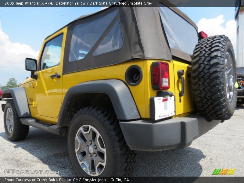 Detonator Yellow / Dark Slate Gray/Medium Slate Gray 2009 Jeep Wrangler X 4x4