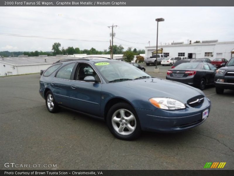 Graphite Blue Metallic / Medium Graphite 2000 Ford Taurus SE Wagon