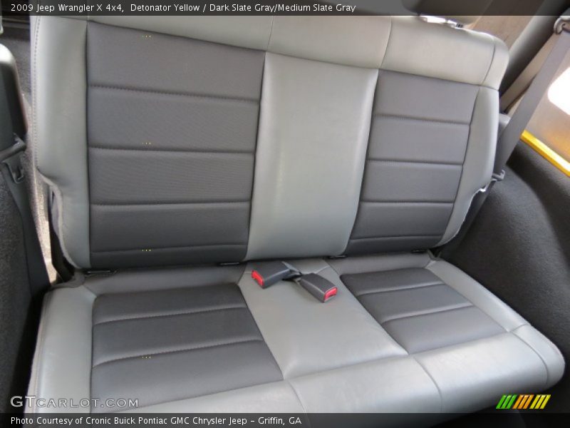 Rear Seat of 2009 Wrangler X 4x4
