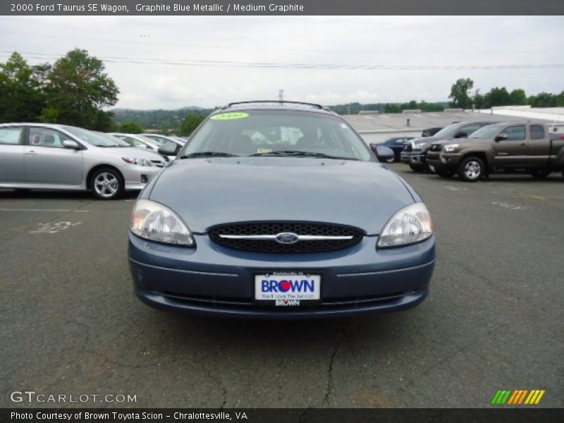 Graphite Blue Metallic / Medium Graphite 2000 Ford Taurus SE Wagon