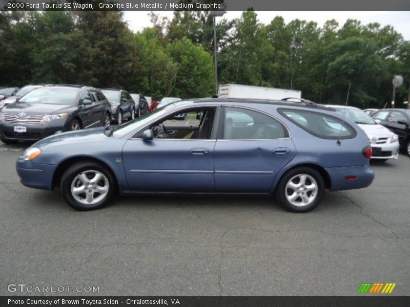 Graphite Blue Metallic / Medium Graphite 2000 Ford Taurus SE Wagon