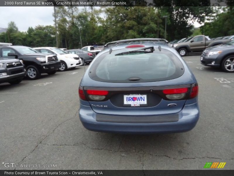 Graphite Blue Metallic / Medium Graphite 2000 Ford Taurus SE Wagon