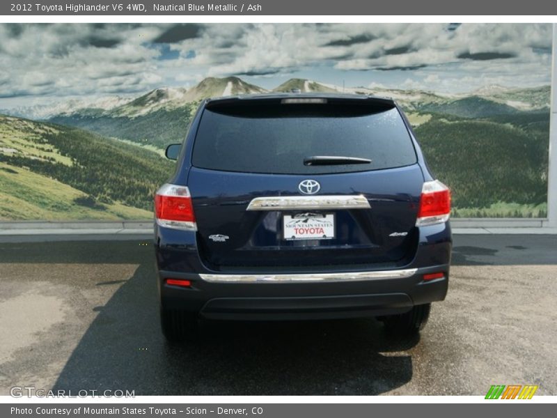 Nautical Blue Metallic / Ash 2012 Toyota Highlander V6 4WD