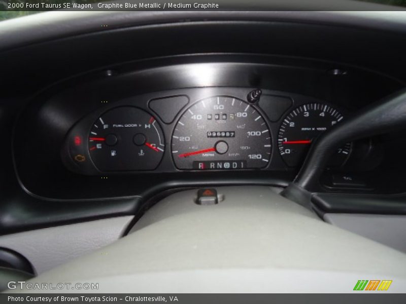 Graphite Blue Metallic / Medium Graphite 2000 Ford Taurus SE Wagon