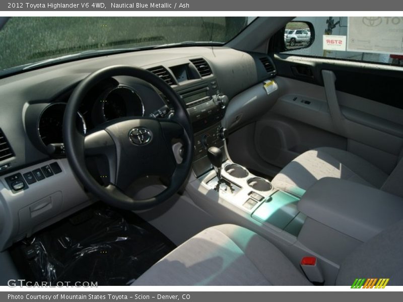 Nautical Blue Metallic / Ash 2012 Toyota Highlander V6 4WD