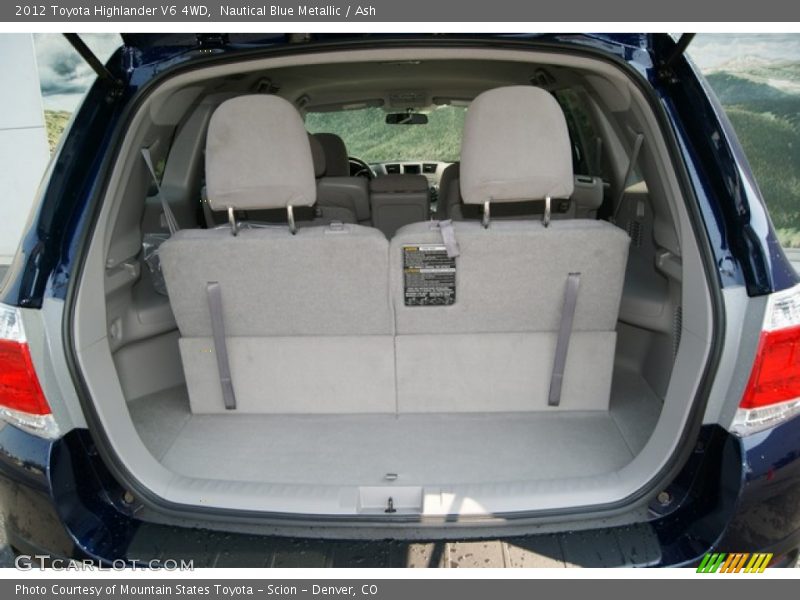 Nautical Blue Metallic / Ash 2012 Toyota Highlander V6 4WD