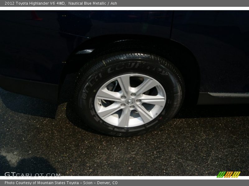 Nautical Blue Metallic / Ash 2012 Toyota Highlander V6 4WD