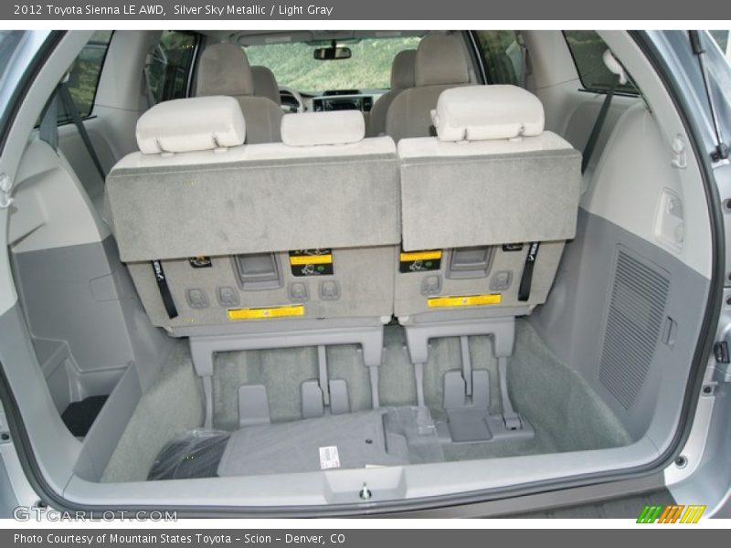 Silver Sky Metallic / Light Gray 2012 Toyota Sienna LE AWD
