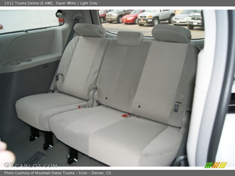 Super White / Light Gray 2012 Toyota Sienna LE AWD