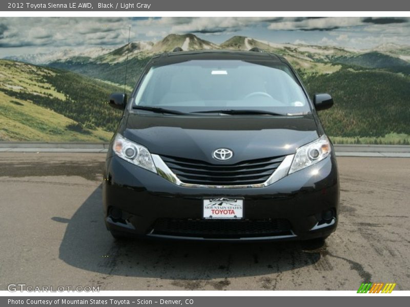 Black / Light Gray 2012 Toyota Sienna LE AWD