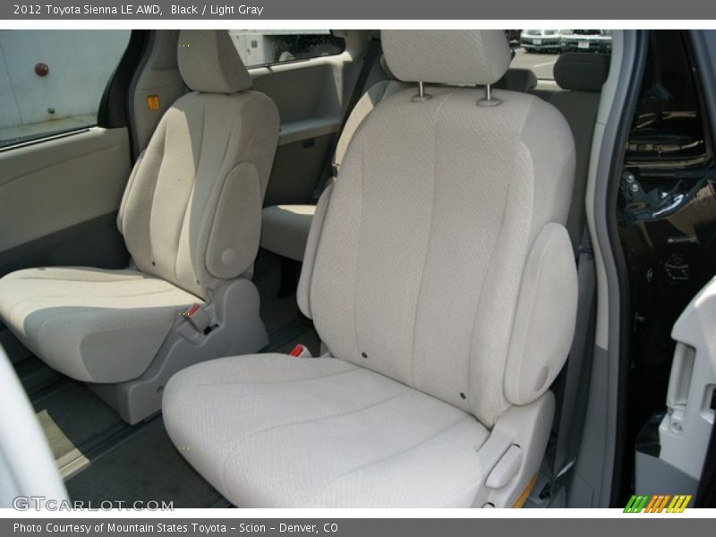 Black / Light Gray 2012 Toyota Sienna LE AWD