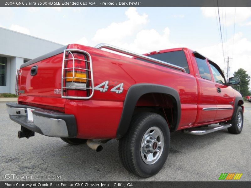 Fire Red / Dark Pewter 2004 GMC Sierra 2500HD SLE Extended Cab 4x4