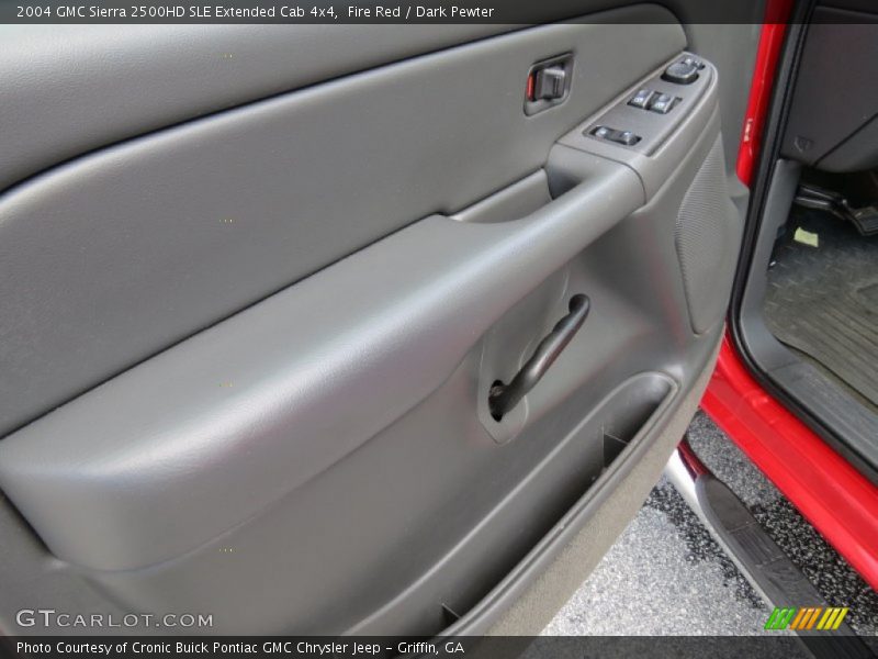 Fire Red / Dark Pewter 2004 GMC Sierra 2500HD SLE Extended Cab 4x4