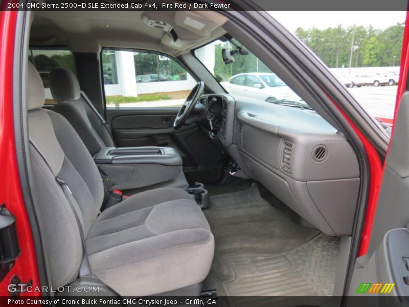 Fire Red / Dark Pewter 2004 GMC Sierra 2500HD SLE Extended Cab 4x4