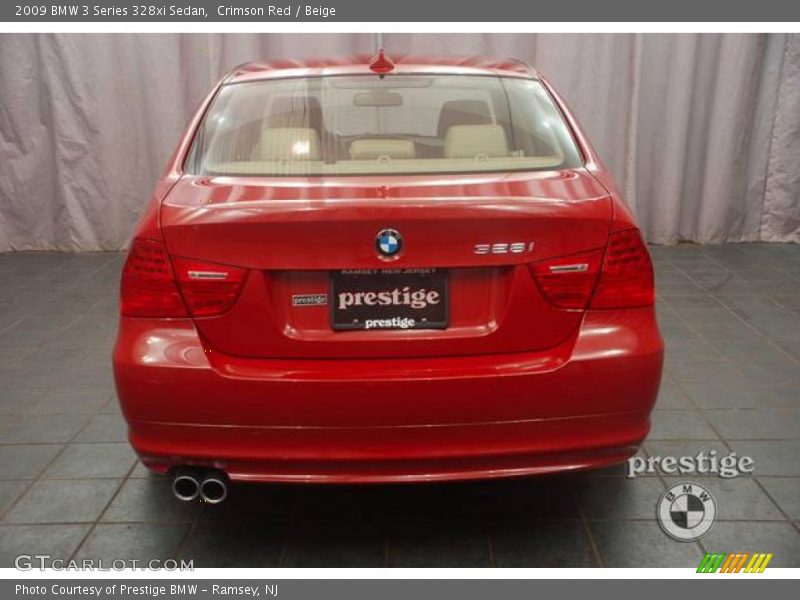 Crimson Red / Beige 2009 BMW 3 Series 328xi Sedan
