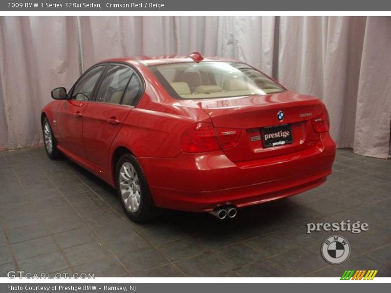Crimson Red / Beige 2009 BMW 3 Series 328xi Sedan