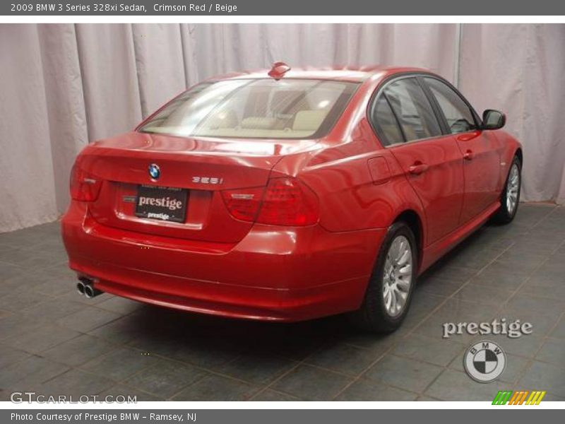 Crimson Red / Beige 2009 BMW 3 Series 328xi Sedan