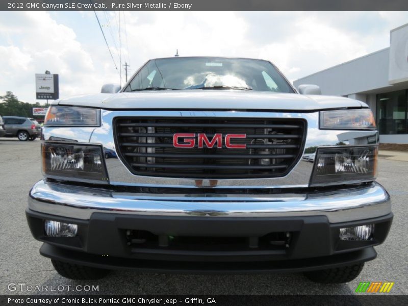 Pure Silver Metallic / Ebony 2012 GMC Canyon SLE Crew Cab