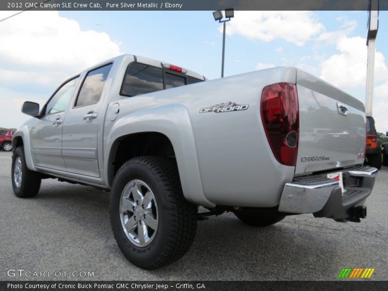 Pure Silver Metallic / Ebony 2012 GMC Canyon SLE Crew Cab