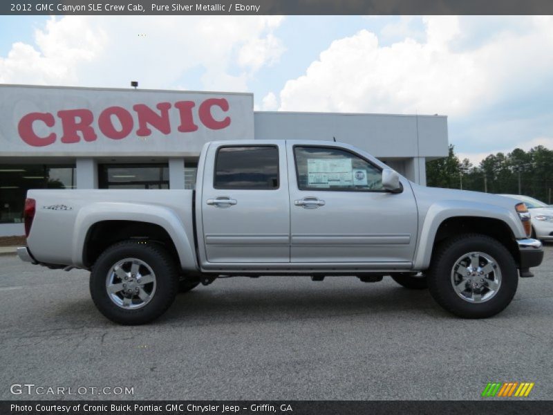 Pure Silver Metallic / Ebony 2012 GMC Canyon SLE Crew Cab
