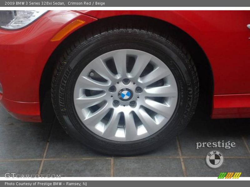 Crimson Red / Beige 2009 BMW 3 Series 328xi Sedan