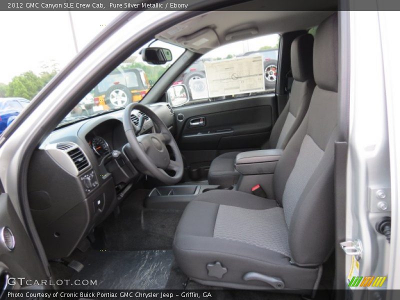  2012 Canyon SLE Crew Cab Ebony Interior