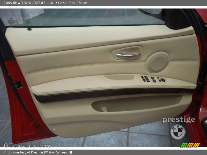Crimson Red / Beige 2009 BMW 3 Series 328xi Sedan