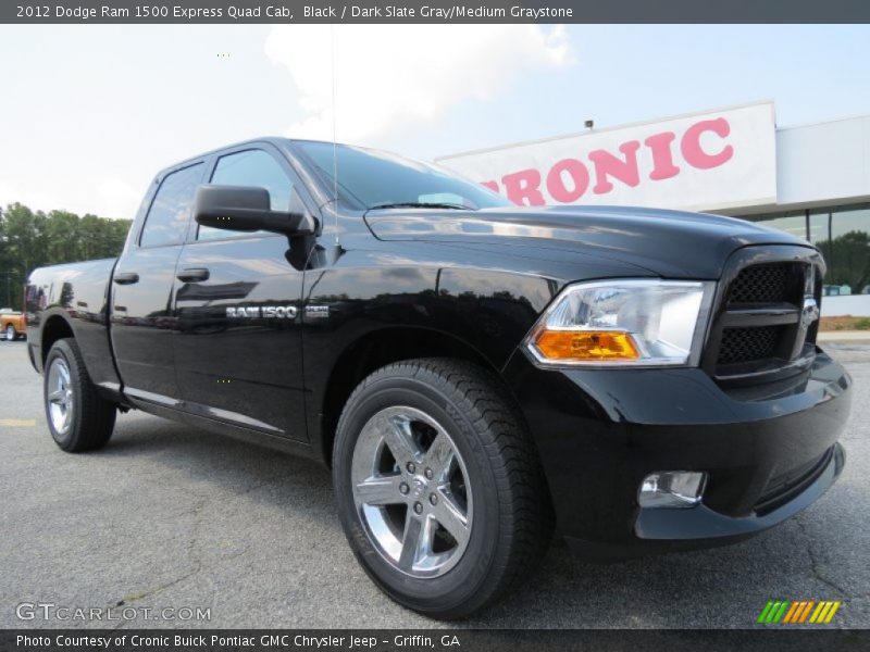 Black / Dark Slate Gray/Medium Graystone 2012 Dodge Ram 1500 Express Quad Cab
