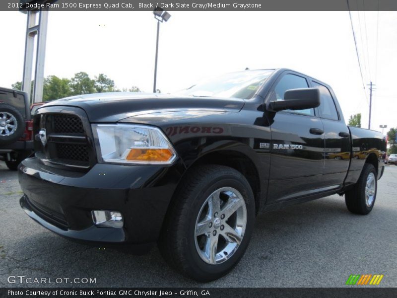 Black / Dark Slate Gray/Medium Graystone 2012 Dodge Ram 1500 Express Quad Cab