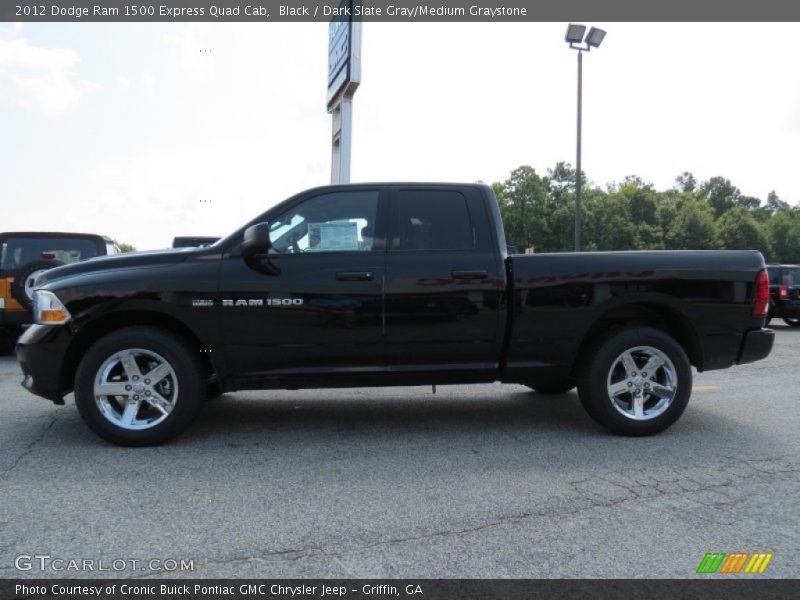 Black / Dark Slate Gray/Medium Graystone 2012 Dodge Ram 1500 Express Quad Cab