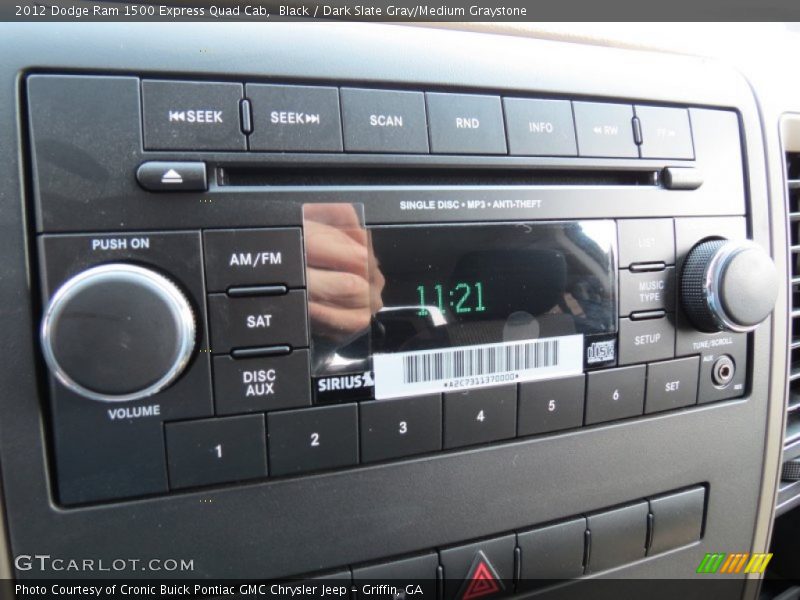 Black / Dark Slate Gray/Medium Graystone 2012 Dodge Ram 1500 Express Quad Cab