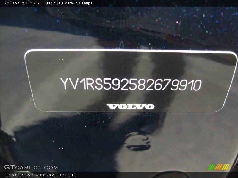 Magic Blue Metallic / Taupe 2008 Volvo S60 2.5T