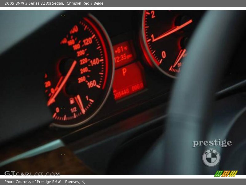 Crimson Red / Beige 2009 BMW 3 Series 328xi Sedan