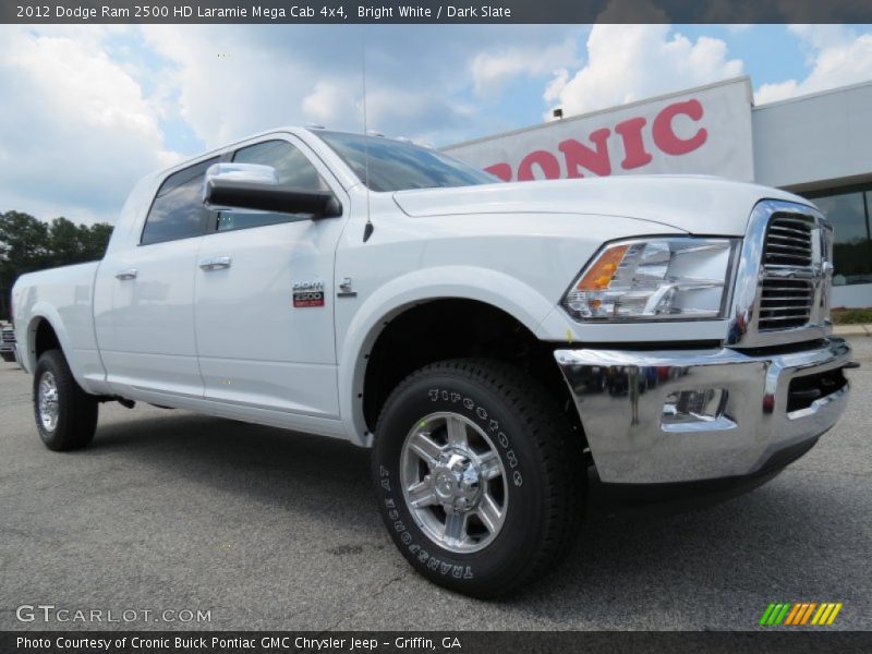 Bright White / Dark Slate 2012 Dodge Ram 2500 HD Laramie Mega Cab 4x4