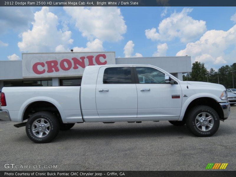 Bright White / Dark Slate 2012 Dodge Ram 2500 HD Laramie Mega Cab 4x4