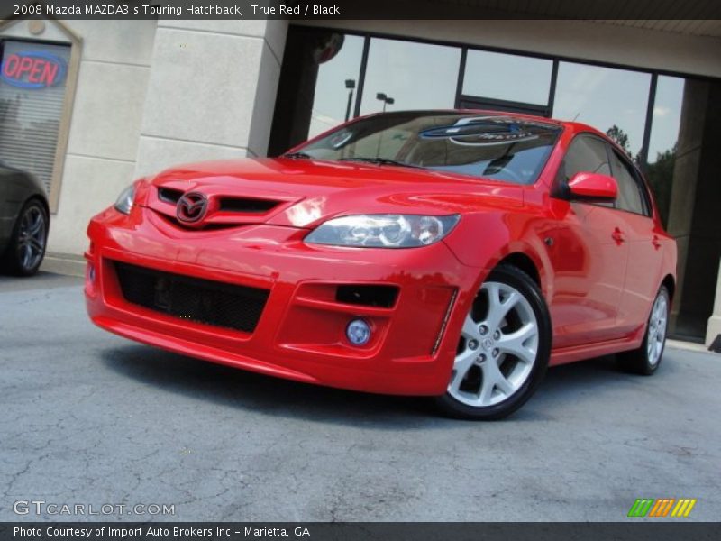 True Red / Black 2008 Mazda MAZDA3 s Touring Hatchback