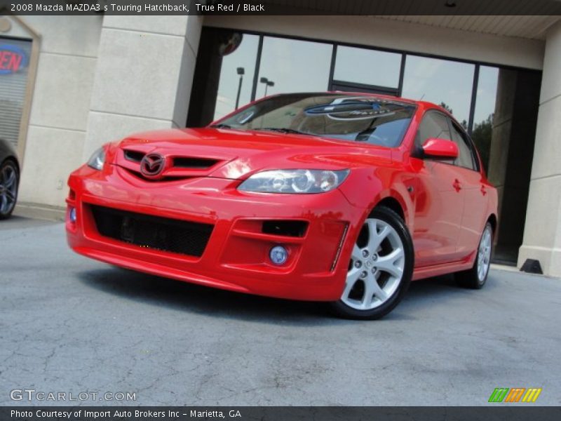 True Red / Black 2008 Mazda MAZDA3 s Touring Hatchback