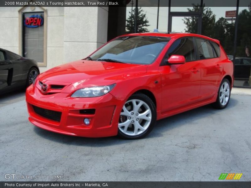 True Red / Black 2008 Mazda MAZDA3 s Touring Hatchback