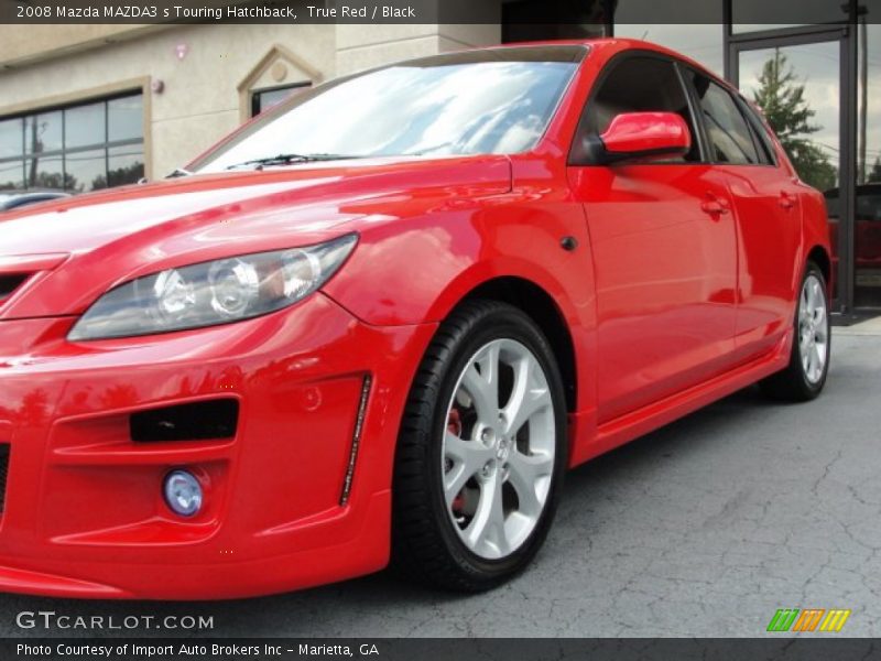 True Red / Black 2008 Mazda MAZDA3 s Touring Hatchback