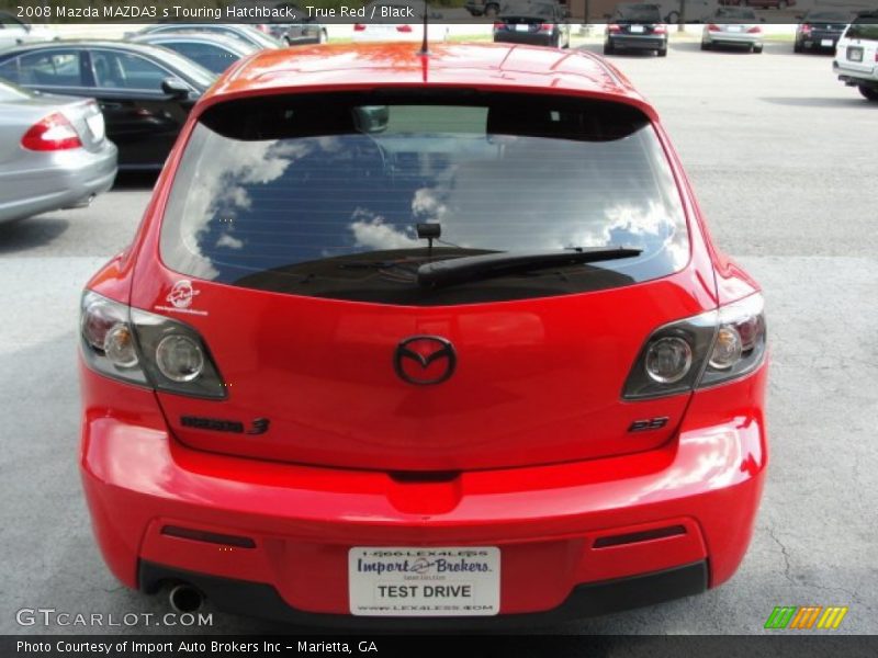 True Red / Black 2008 Mazda MAZDA3 s Touring Hatchback