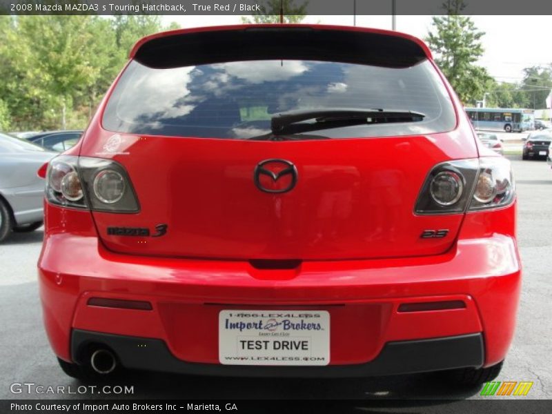 True Red / Black 2008 Mazda MAZDA3 s Touring Hatchback