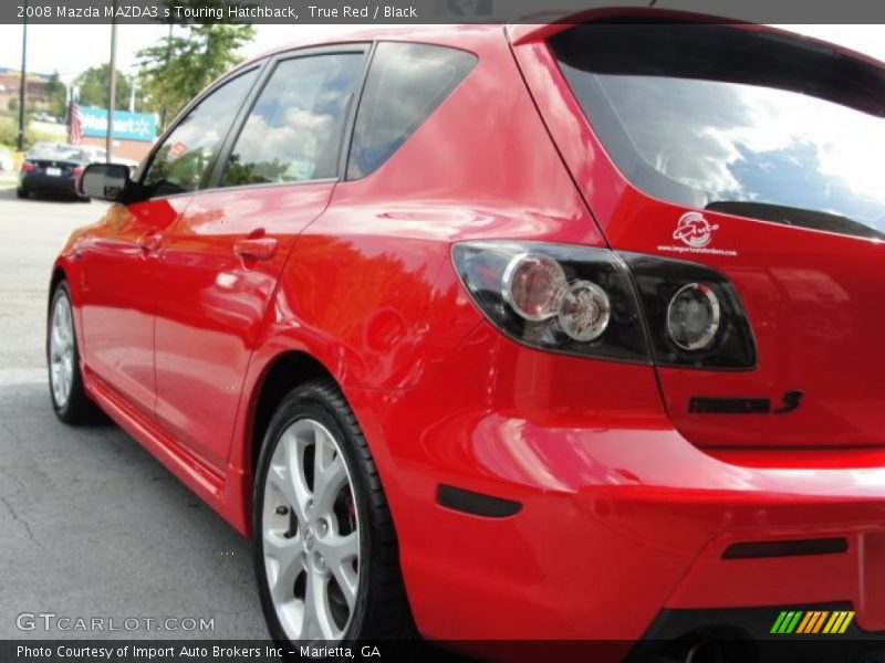 True Red / Black 2008 Mazda MAZDA3 s Touring Hatchback